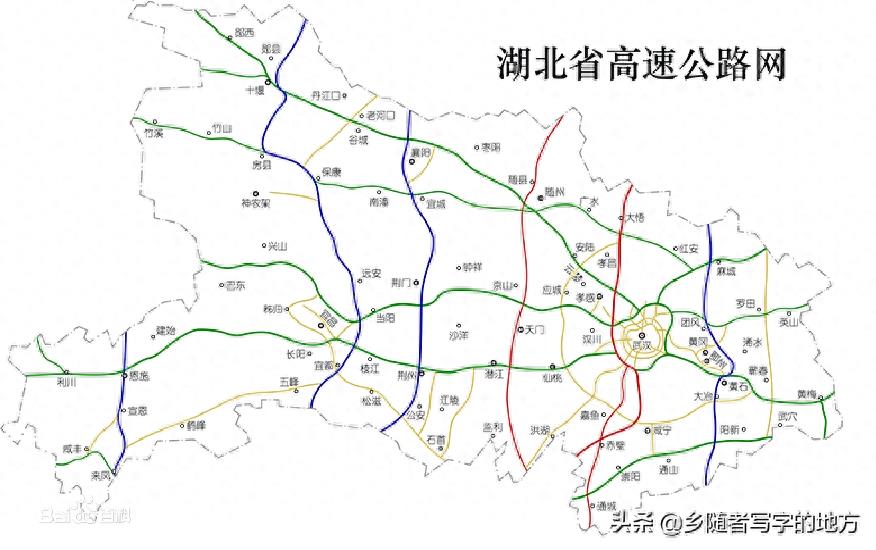 湖北省高速公路规划图（终极版），建议收藏