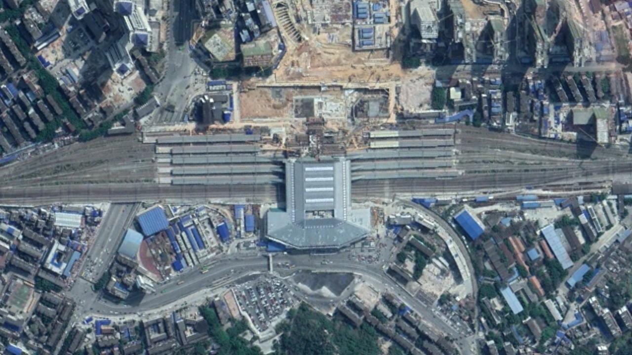 航拍高铁G529次(北京西-北海)各车站,途经桂林、柳州