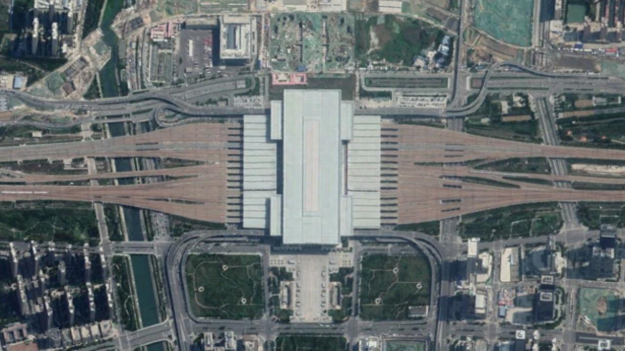 航拍高铁G529次(北京西-北海)各车站,途经桂林、柳州