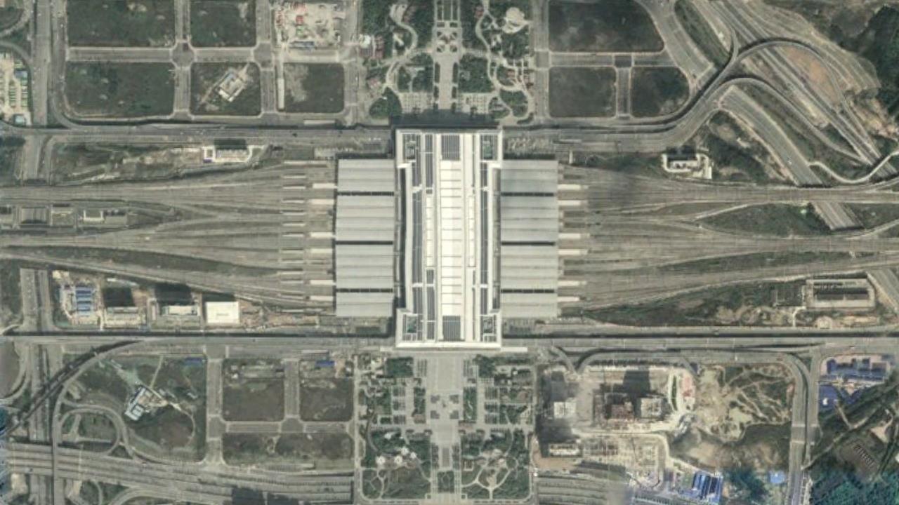 航拍高铁G529次(北京西-北海)各车站,途经桂林、柳州