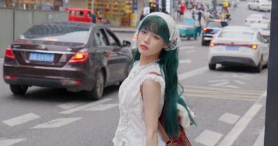 ​重庆美女街拍：魅力之都的时尚风情