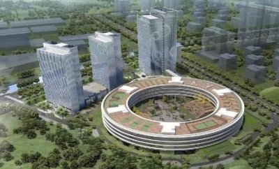 ​360新总部大楼即将完工，因外形与苹果公司很相似，被网友吐槽