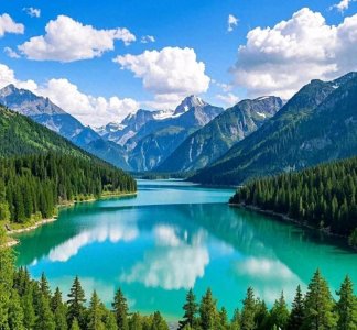 ​微信头像|山水风景头像，宁静山谷风景头像。