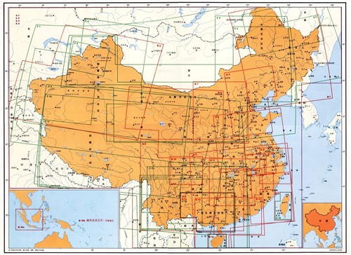 中国语言地图(一)—全国语言总分布