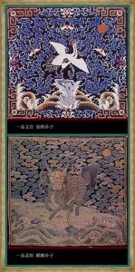 清朝官服,品级不同刺绣图案也有着差别~