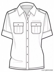 ​8款时尚服装设计线稿手绘图