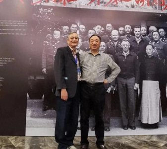 2021年,陈长捷嫡孙陈峥,一张公开留影,和祖父的外貌有几分相似