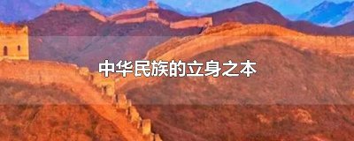 中华民族的立身之本