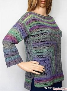 「钩编图解」15个钩针编织图案,织服饰好用