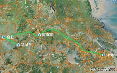 G7262次巢湖东至上海标杆车,巢湖东站唯一始发车