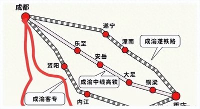 成渝中线高铁相约2027年开通8座车站介绍时速400公里票价时间预测